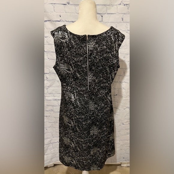 Jonathan Martin Womens zipper back Dress Black & silver size 18 - Picture 5 of 7